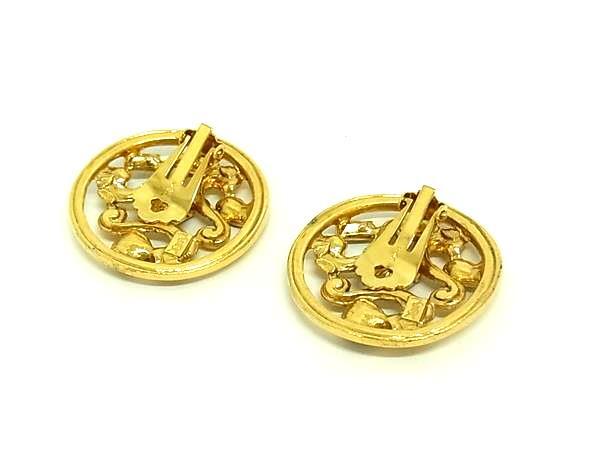 YSL イヴサンローラン カラーストーン クリップ式 イヤリング アクセサリー - Image 2